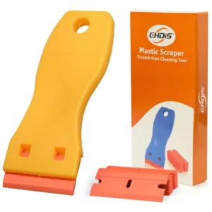 Rascador de Cuchillas de Afeitar de Plástico DURAHOGAR: Kit de 10 Cuchillas Dobles de Alta Resistencia para Limpieza Eficaz en Hogar y Taller - Modelo