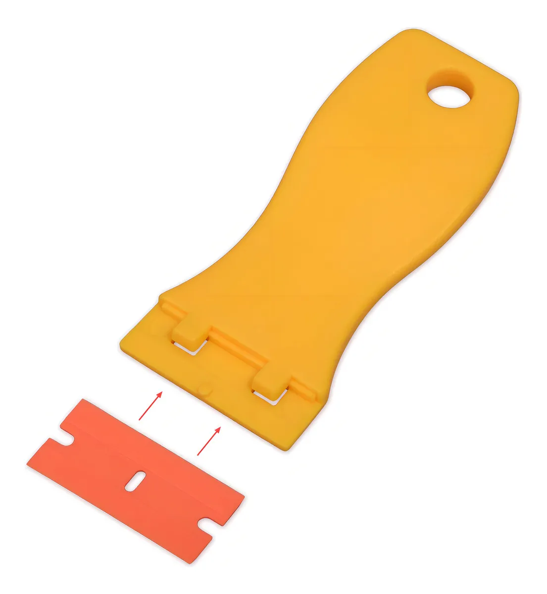 Rascador de Cuchillas de Afeitar de Plástico DURAHOGAR: Kit de 10 Cuchillas Dobles de Alta Resistencia para Limpieza Eficaz en Hogar y Taller - Modelo