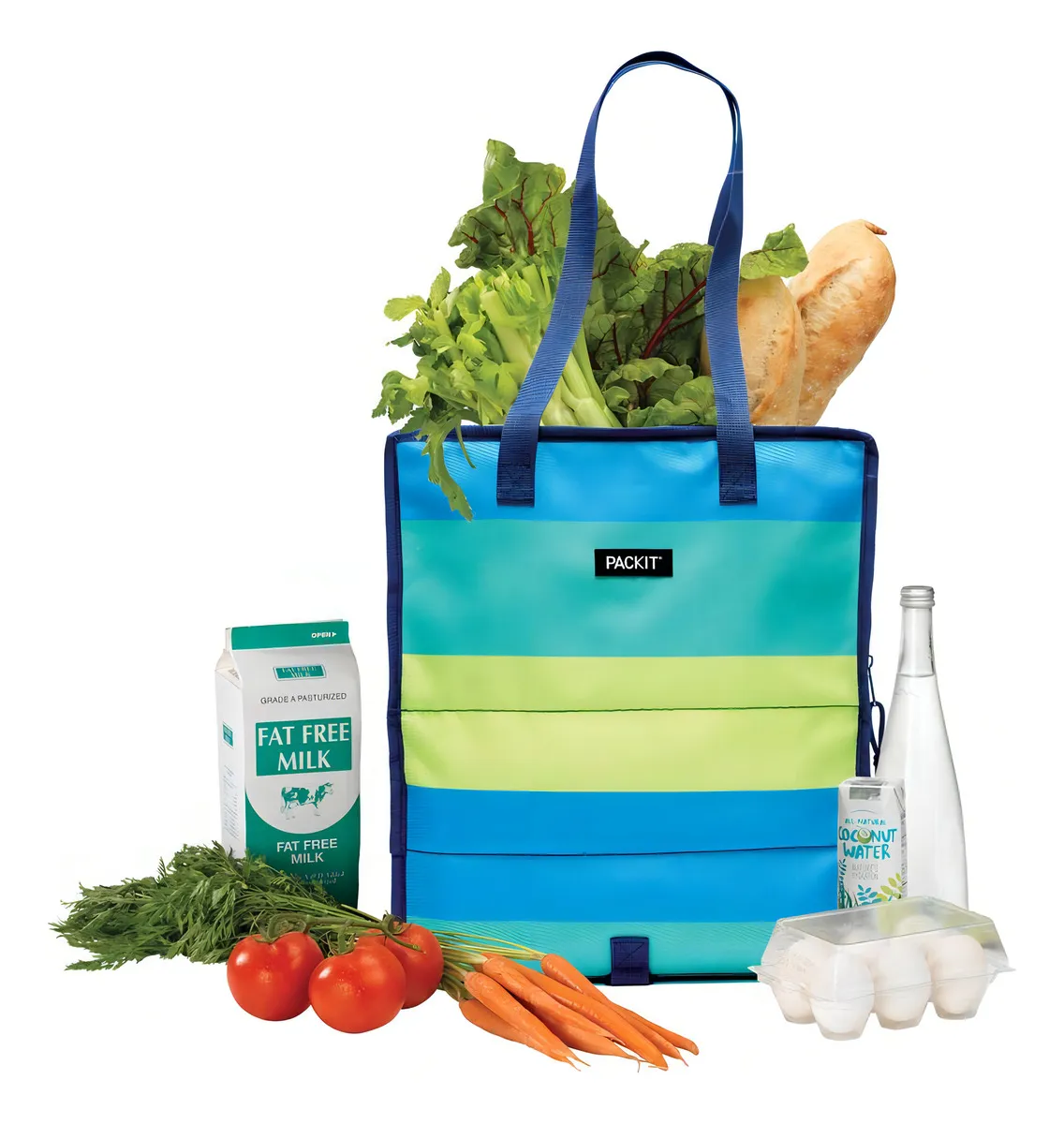 Bolsas Congelables para Alimentos Fresh Stripe®: Organización Fresca y Duradera, Diseño a Rayas, Una Talla Única para Mayor Comodidad en tu Cocina
