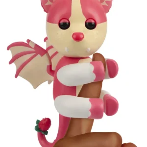 Fingerlings Adopt Me! Dragón Murciélago Strawberry Shortcake Edición 2024: Juguete Interactivo, Sonidos y Movimientos, Coleccionable para Niños
