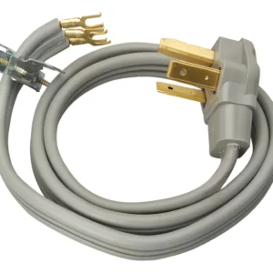 Cable de Alimentación para Secadora Whirlpool 30A - 1.82 Metros, 3 Conductores - Modelo WHD3018 - Conexión Segura y Duradera para tu Hogar