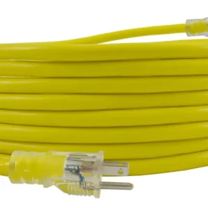 Cable de Extensión para Exteriores Iluminado Ironclad 12/3 - 3 Metros | Resistente al Agua y con Luces LED Integradas | Ideal para Jardín y Construcci