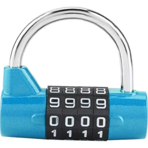 Candado de Combinación Master Lock 1500D: Seguridad Superior con 4 Dígitos, Ideal para Gimnasio y Viajes, Resistente al Agua y Fácil de Usar
