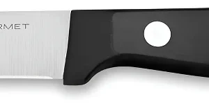 Cuchillo Pelador Wüsthof Gourmet de 7.6 cm en Negro: Precisión Alemana para Frutas y Verduras, Hoja Curvada, Mango Ergonómico, Acero Inoxidable de Alt