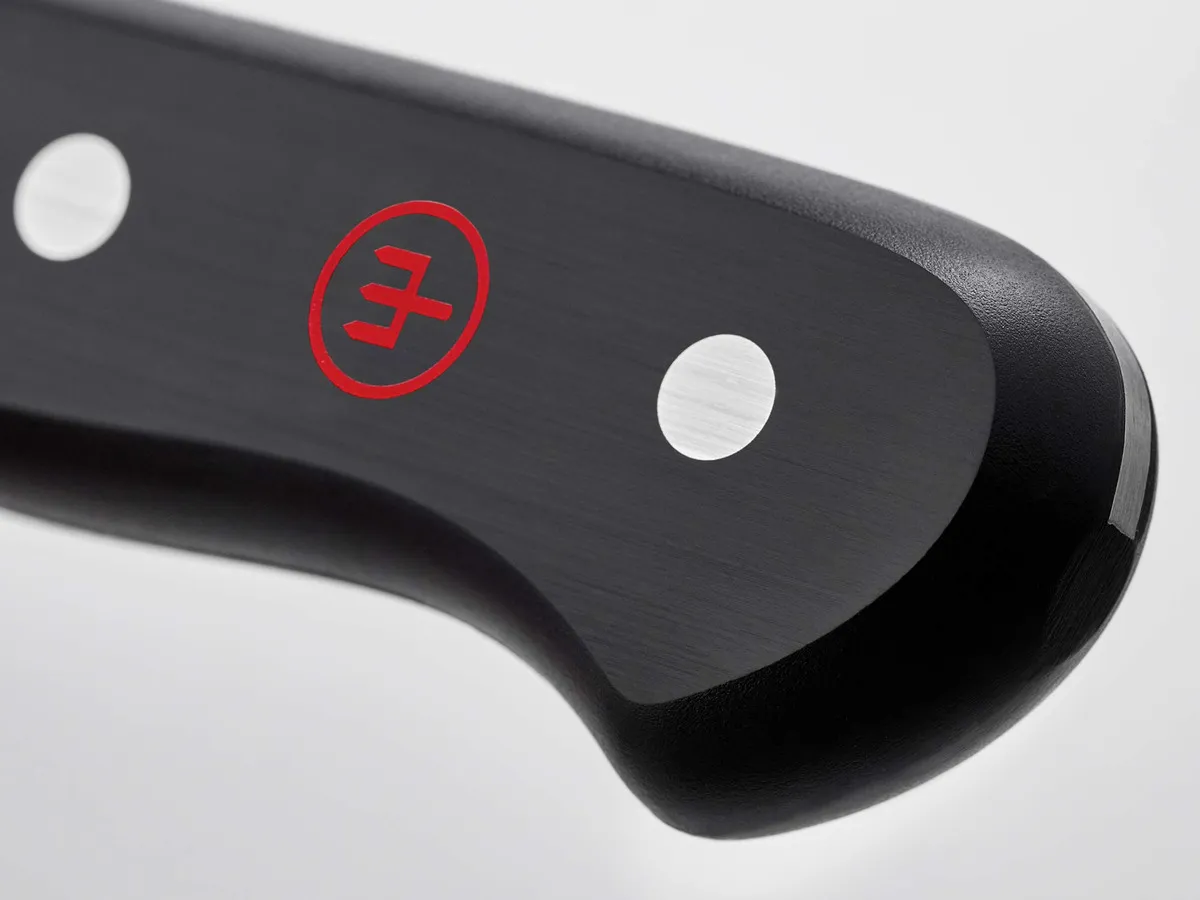 Cuchillo Pelador Wüsthof Gourmet de 7.6 cm en Negro: Precisión Alemana para Frutas y Verduras, Hoja Curvada, Mango Ergonómico, Acero Inoxidable de Alt