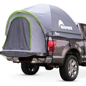 Tienda de Campaña para Camioneta Napier Backroadz: Fibra de Vidrio, Fácil Instalación, Resistente al Agua, Gris/Verde, Modelo 19000, Aventura al Aire