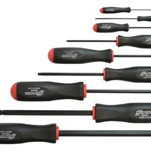 Juego de 9 Desarmadores Hexagonales con Punta de Bola TRUPER 17290: Precisión y Versatilidad para Trabajos en Espacios Reducidos | Acero al Cromo Vana