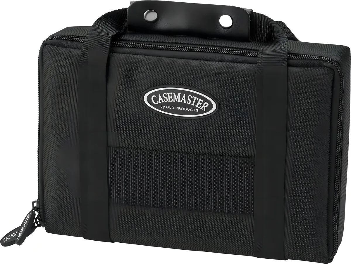 Juego de 2 Tacos de Billar Casemaster Classic: Calidad Premium para Jugadores Exigentes - Diseño Clásico, Punta de Cuero, Agarre Cómodo, Incluye Tizas