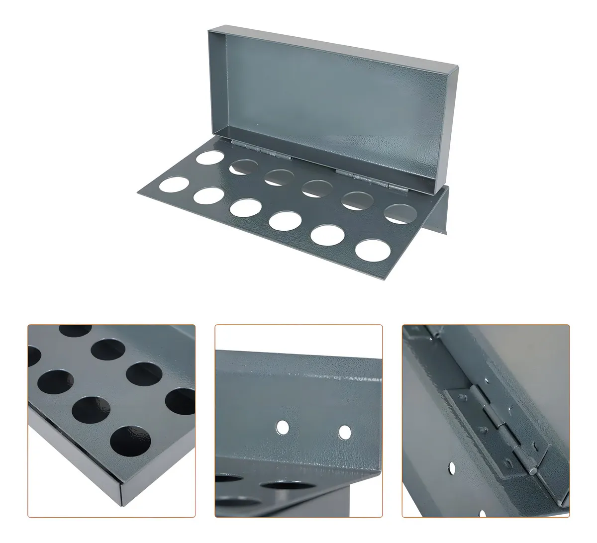 Boquillas Rack de 12 Orificios Marca GENIUS: Solución Profesional para Organizar y Optimizar tu Espacio de Trabajo. Incluye Tornillos y Tuercas, Fácil