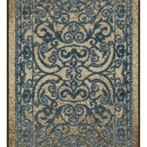 Alfombra de Pasillo Clásica Antideslizante Nogal Azul, Diseño Texturizado. Marca [Tu Marca] Modelo [Modelo Específico]: Seguridad y Elegancia para tu