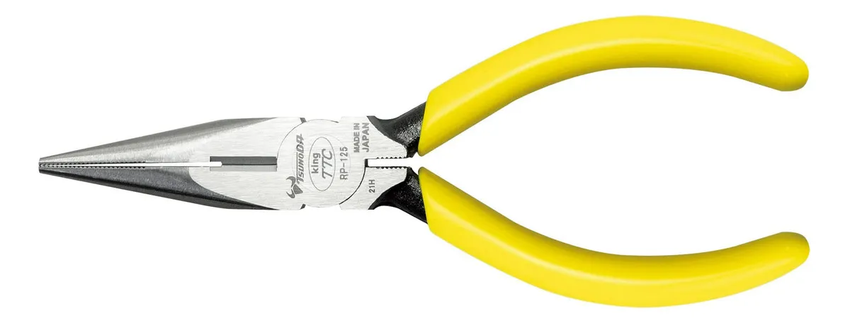 Pinzas de Punta Fina 125mm Fabricadas en Japón: Marca X, Modelo Y. Acero de Alta Resistencia, Diseño Ergonómico para Trabajos de Precisión y Durabilid