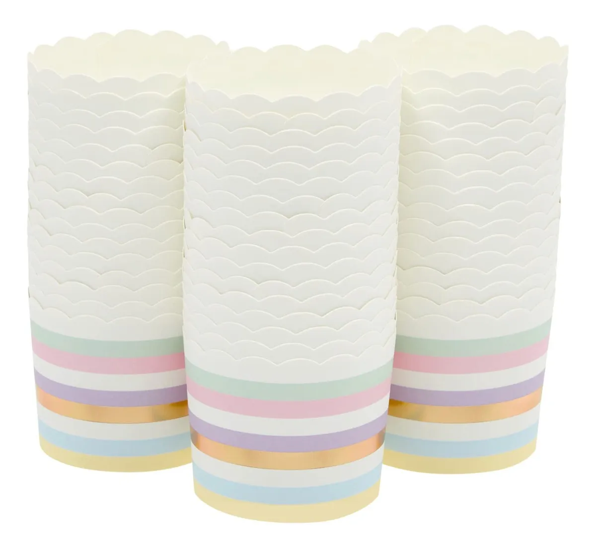 Moldeado Perfecto: 50 Forros Grandes para Magdalenas de 5.5 cm, Marca 'Hornear Con Amor', Diseño Antiadherente, Horno Seguro, Ideales para Repostería