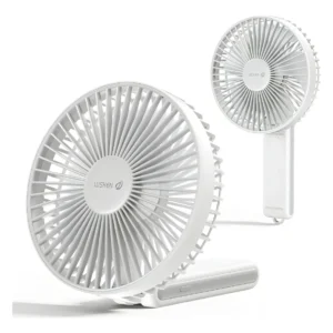Ventilador Portátil Silencioso Plegable Recargable AirFlow X600: 6 Pulgadas, Diseño Compacto, 180° Ajustable, Batería de Larga Duración, Ideal para Ho