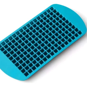 Bandeja de Hielo OXO Good Grips: 160 Mini Cubos Azules para Enfriar Rápidamente Bebidas y Cocktails. Diseño Flexible y Fácil Desmolde.
