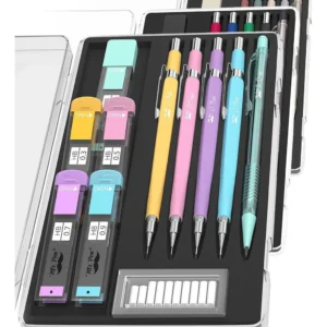 Juego de Lápices Mecánicos Pastel Bic Velocity Max: Escritura Fluida y Diseño Elegante con Minas Extra y Borrador Integrado - Ideal para Estudiantes y