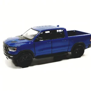 Réplica a Escala Detallada: Camioneta Dodge Ram 1500 2019 Azul Marino 1/46 - Colecciónable de Metal Fundido a Presión con Acabado Premium para Entusia