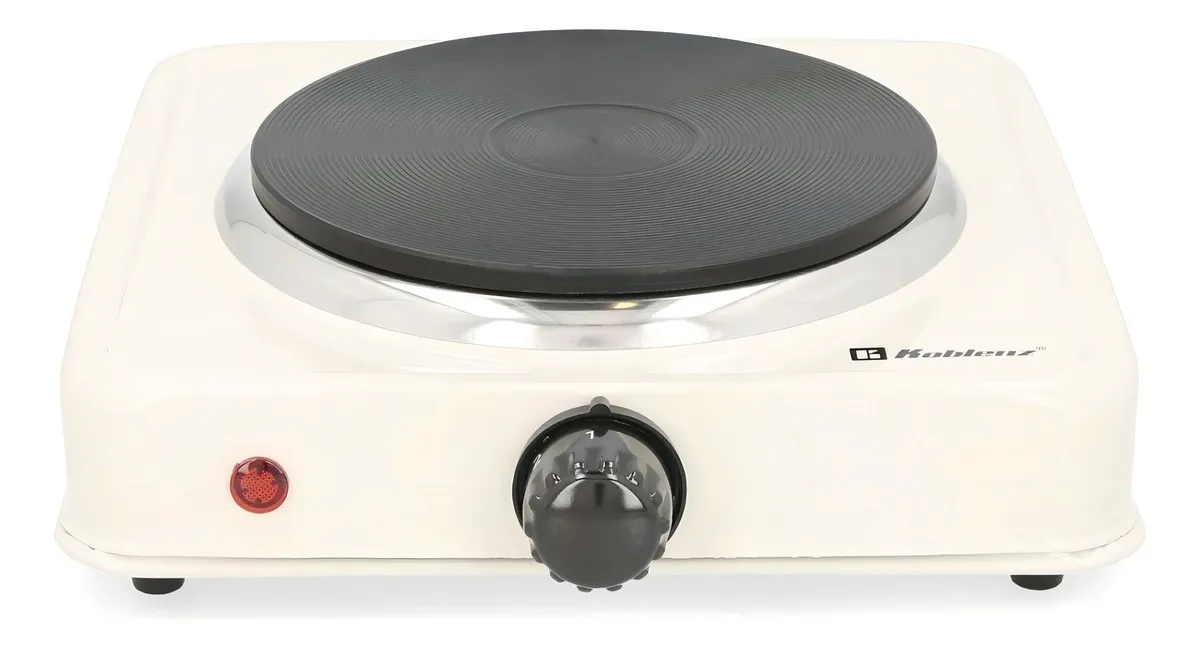 Parrilla Eléctrica Koblenz PEKM-1000HG Blanca: Cocina Fácil y Rápida con 1000W de Potencia, Termostato Ajustable y Superficie Antiadherente para un As