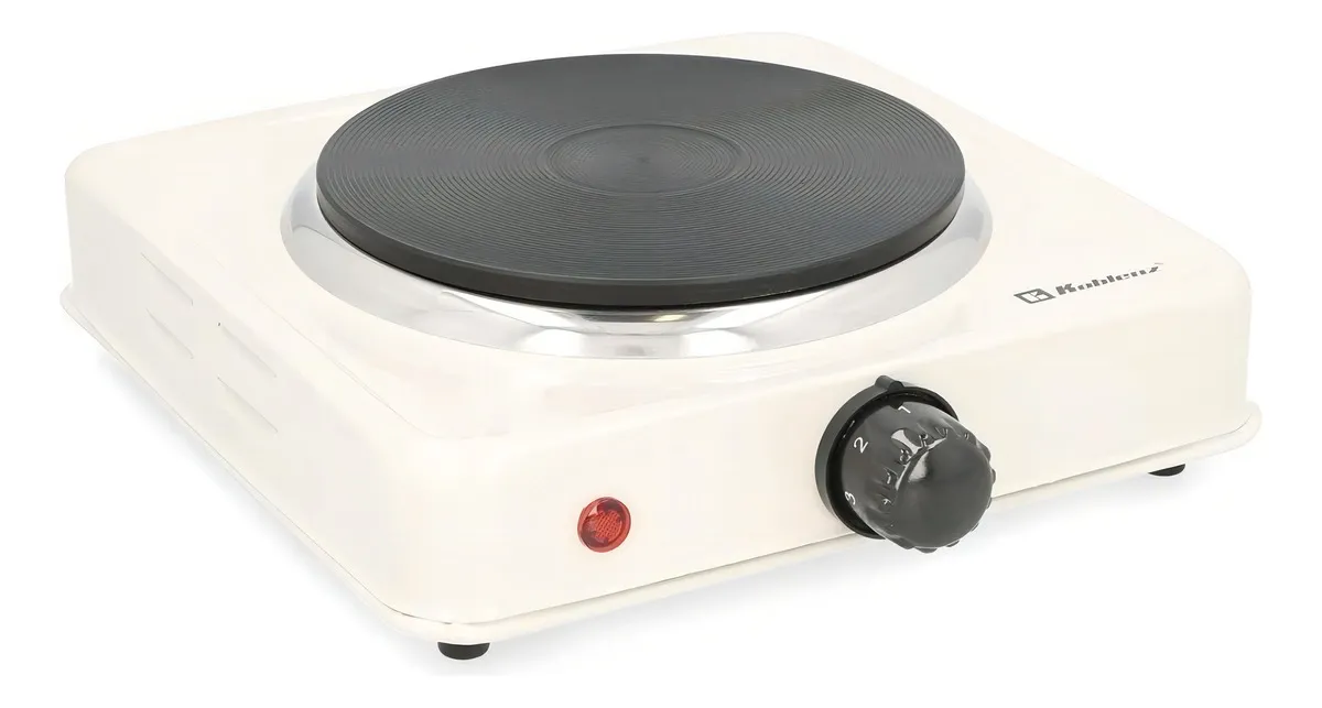 Parrilla Eléctrica Koblenz PEKM-1000HG Blanca: Cocina Fácil y Rápida con 1000W de Potencia, Termostato Ajustable y Superficie Antiadherente para un As