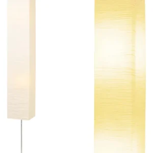Lámpara de Pie Origami Lumina: Elegancia Japonesa con Base Cromada, Iluminación Ambiental para Sala y Recámara. Diseño Moderno y Duradero.
