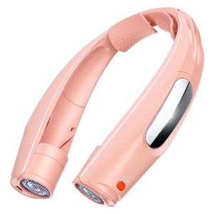 Ventilador Portátil de Cuello Manos Libres Recargable USB Marca Xtreme Mac, Modelo XMC-NeckFan, 3 Velocidades, Silencioso, Ideal para Clima Caluroso,