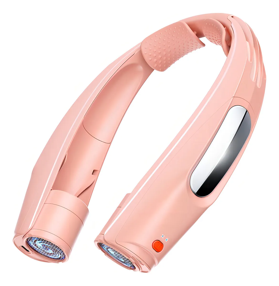 Ventilador Portátil de Cuello Manos Libres Recargable USB Marca Xtreme Mac, Modelo XMC-NeckFan, 3 Velocidades, Silencioso, Ideal para Clima Caluroso,