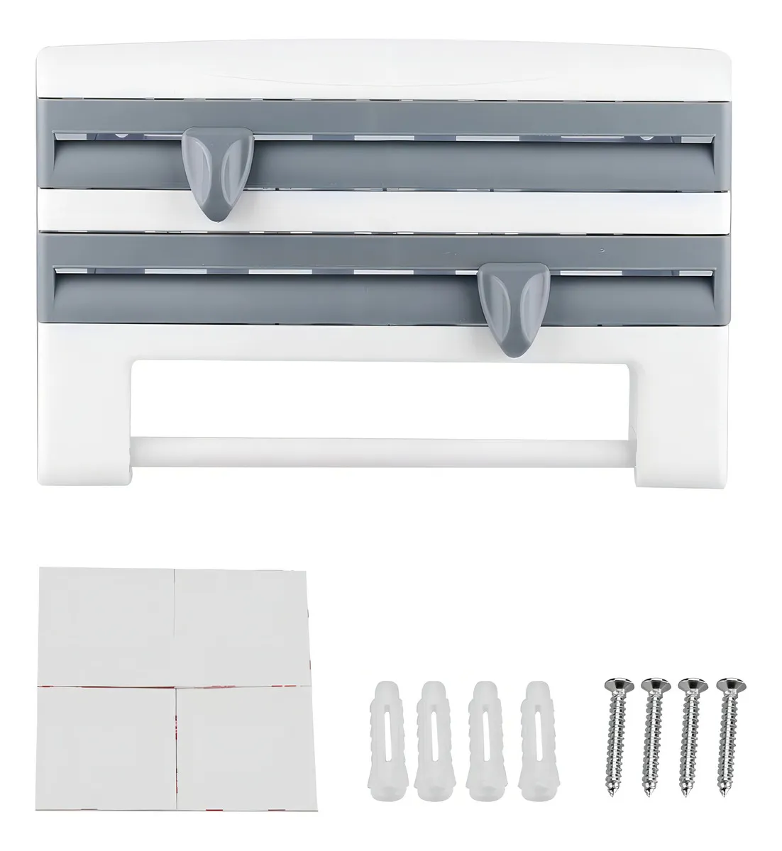 Organizador de Cocina y Baño: Soporte de Pared para Botellas y Toallas, Marca Genérica, Modelo X-5000, Acero Inoxidable, Fácil Instalación, Ahorro de