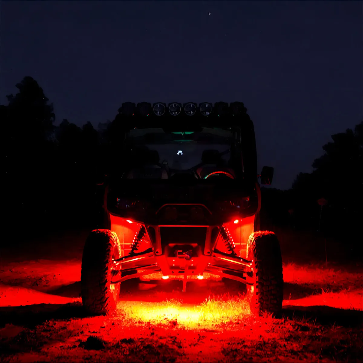 Lentes de Repuesto KC HiLiTES Cyclone V2 LED Rojo (6 piezas) – Visibilidad Extrema, Diseño Compacto, Resistente al Agua y Vibraciones para Off-Road y