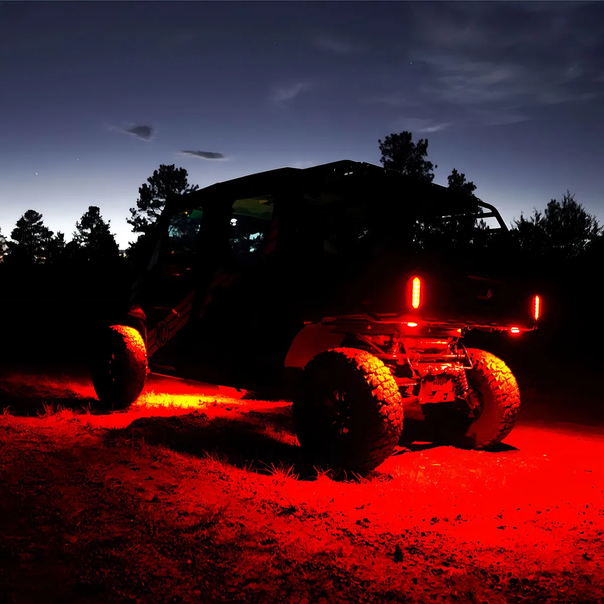Lentes de Repuesto KC HiLiTES Cyclone V2 LED Rojo (6 piezas) – Visibilidad Extrema, Diseño Compacto, Resistente al Agua y Vibraciones para Off-Road y