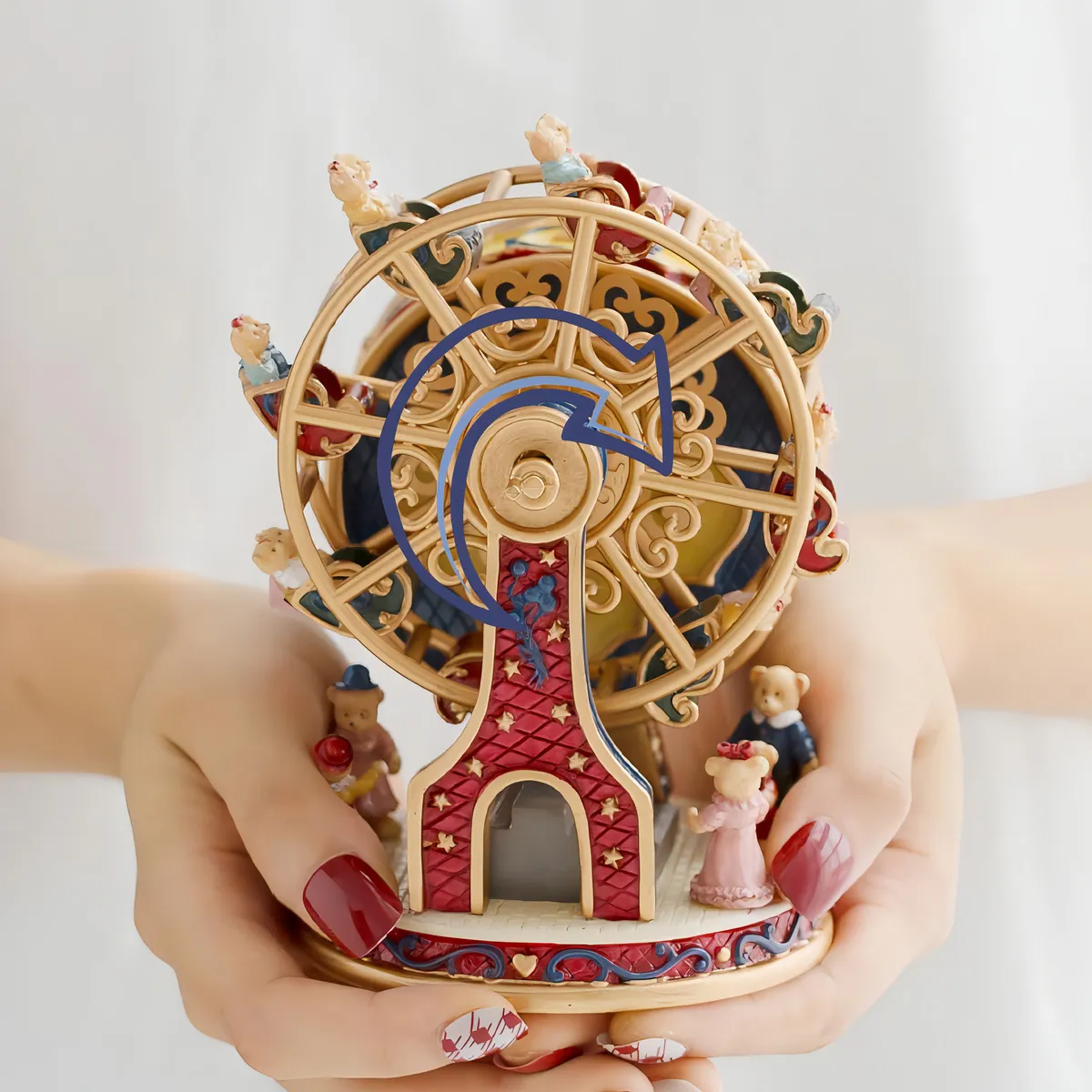 Mecedora Musical Noria Osito Fisher-Price: Encanto Clásico para Bebés | Melodías Relajantes, Diseño Atractivo, Ideal para Regalo de Cumpleaños y Navid