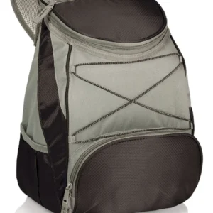 Enfriador de Mochila Suave Aislado Coleman® Negro con Gris - 28 Latas de Capacidad, Diseño Ergonómico y Aislamiento Térmico Superior para Comida y Beb