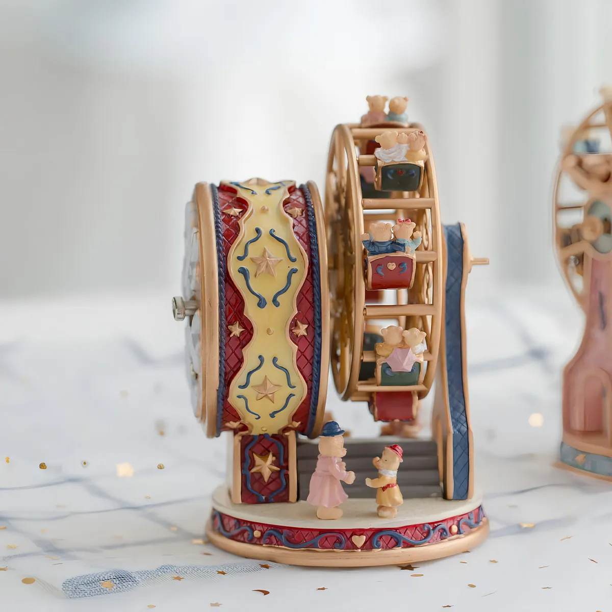 Mecedora Musical Noria Osito Fisher-Price: Encanto Clásico para Bebés | Melodías Relajantes, Diseño Atractivo, Ideal para Regalo de Cumpleaños y Navid