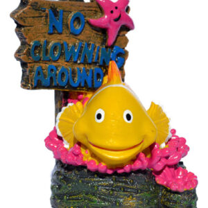 Señalización de Prohibido Pescar con Diseño de Pez Payaso Realista | Marca Acrílicos Marinos | Resistente a Intemperie | Ideal para Jardín y Estanques