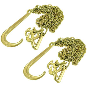 Cadena de Remolque Grado 70 Truper 8 mm x 3 Metros con Ganchos en J de Acero Zincado - Máxima Resistencia y Seguridad para Cargas Pesadas