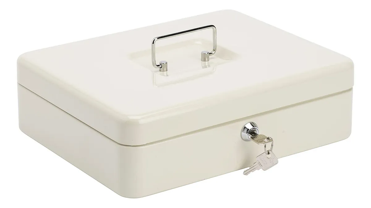 Caja Fuerte para Dinero y Objetos de Valor Burg-Wächter Money 5030 Gris: Protección Segura y Duradera, Ideal para el Hogar y Negocios, Diseño Compacto