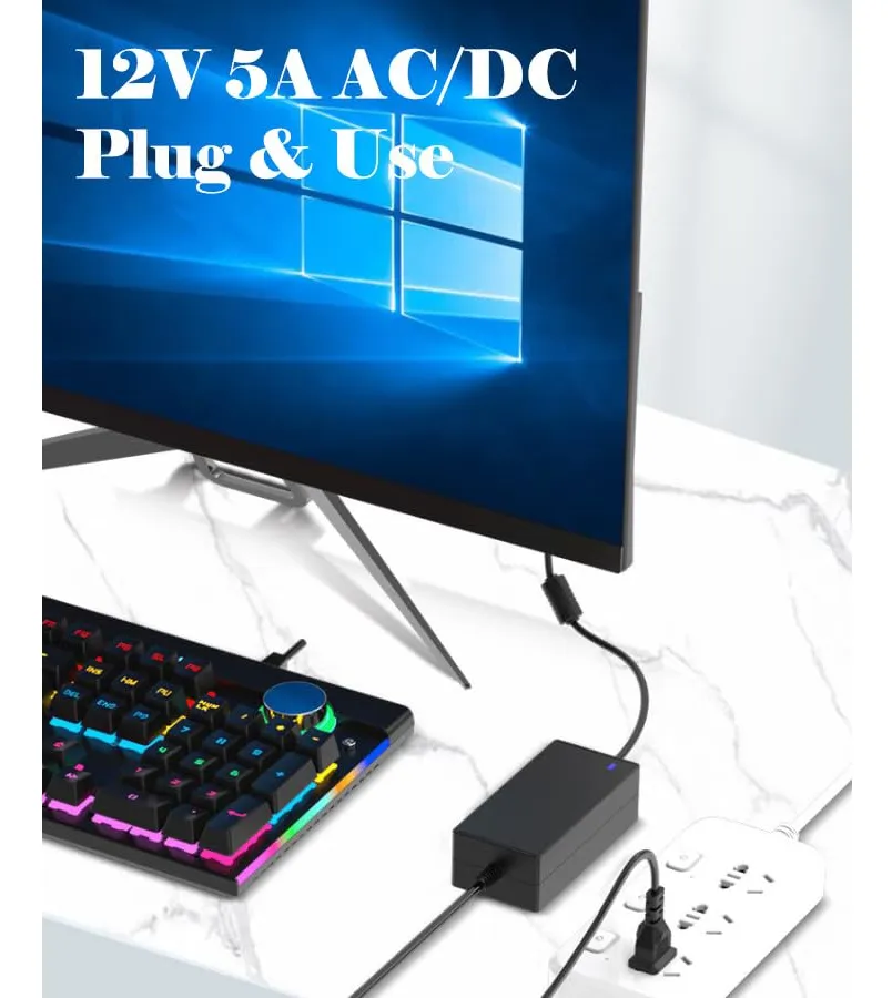 Adaptador de Corriente 12V 5A Genérico para Mini Consolas de Videojuegos: Potencia Confiable y Rendimiento Superior | Compatible con Múltiples Modelos