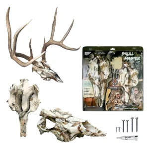 Calavera Decorativa Skull Master de Mountain Mike's: Diseño Realista para Halloween y Decoración de Interiores y Exteriores, Resistente a la Intemperi