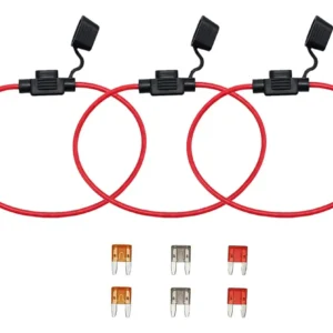 Portafusibles Mini Tipo Cuchilla ANL con Fusibles Incluidos [Marca X - Modelo FX-100] – Protección Superior para Sistemas Eléctricos Automotrices y de