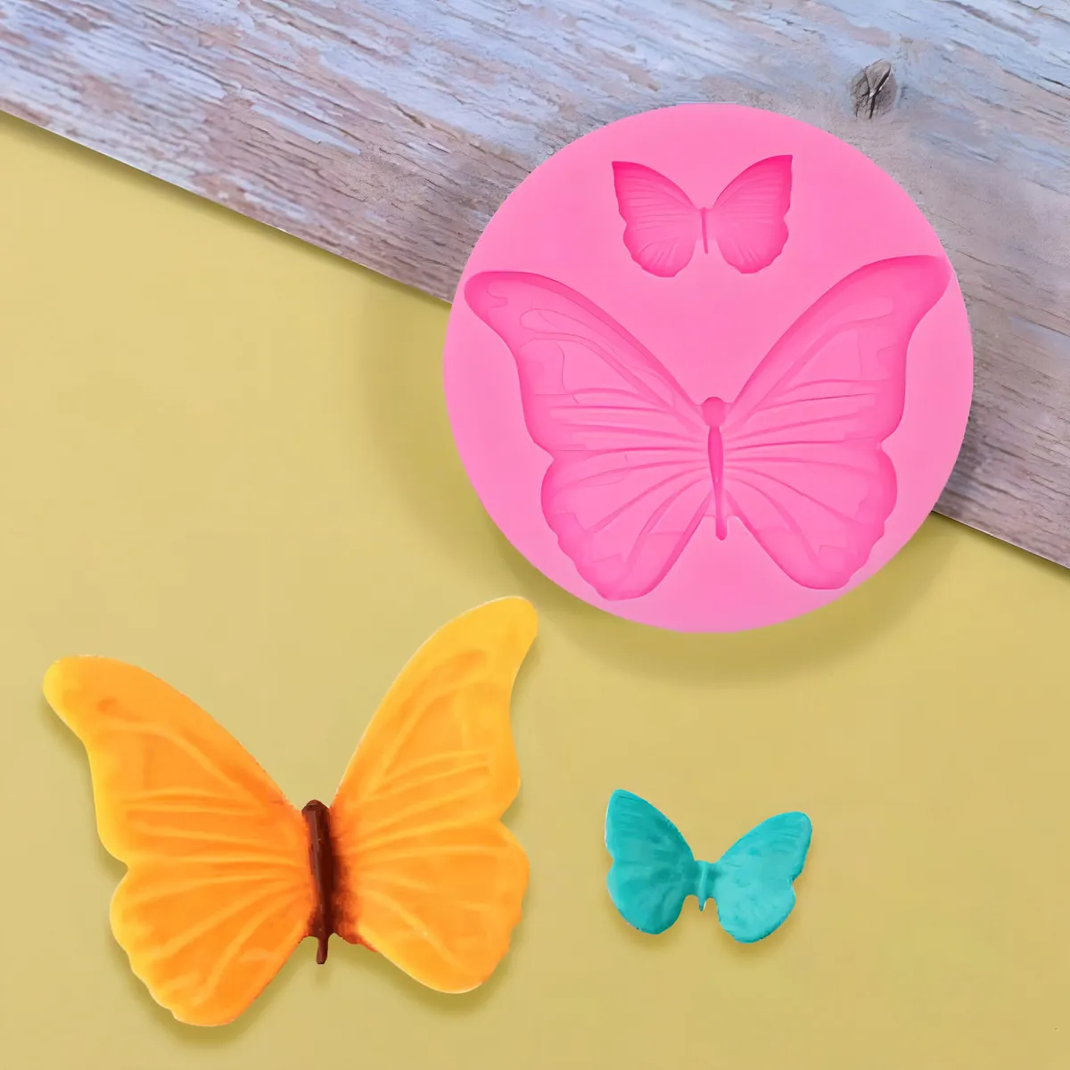 Moldes de Silicona para Repostería: Diseño de Mariposas, Set x 4, Flexibles y Antiadherentes – Marca Repostera Feliz, Modelo Butterfly Delight – Crea