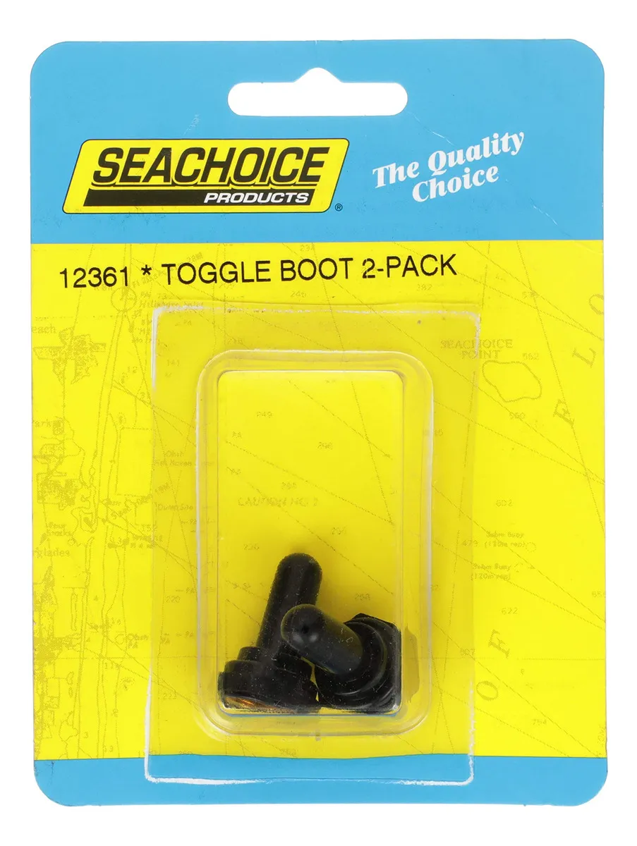 Bota Interruptora Seachoice 12361 Negra: Interruptor Marino Resistente para Ambientes Húmedos, Protección IP67, Fácil Instalación y Durabilidad Superi