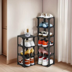Organizador de Zapatos de 5 Niveles para Clóset - Marca [Tu Marca], Modelo [Modelo Específico] - Almacenamiento Vertical, Diseño Compacto, Fácil Ensam