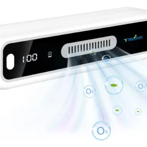 Purificador de Aire Portátil USB Recargable FreshAir X100: Elimina Olores y Bacterias con Ozono, Ideal para Espacios Pequeños, Diseño Compacto y Silen