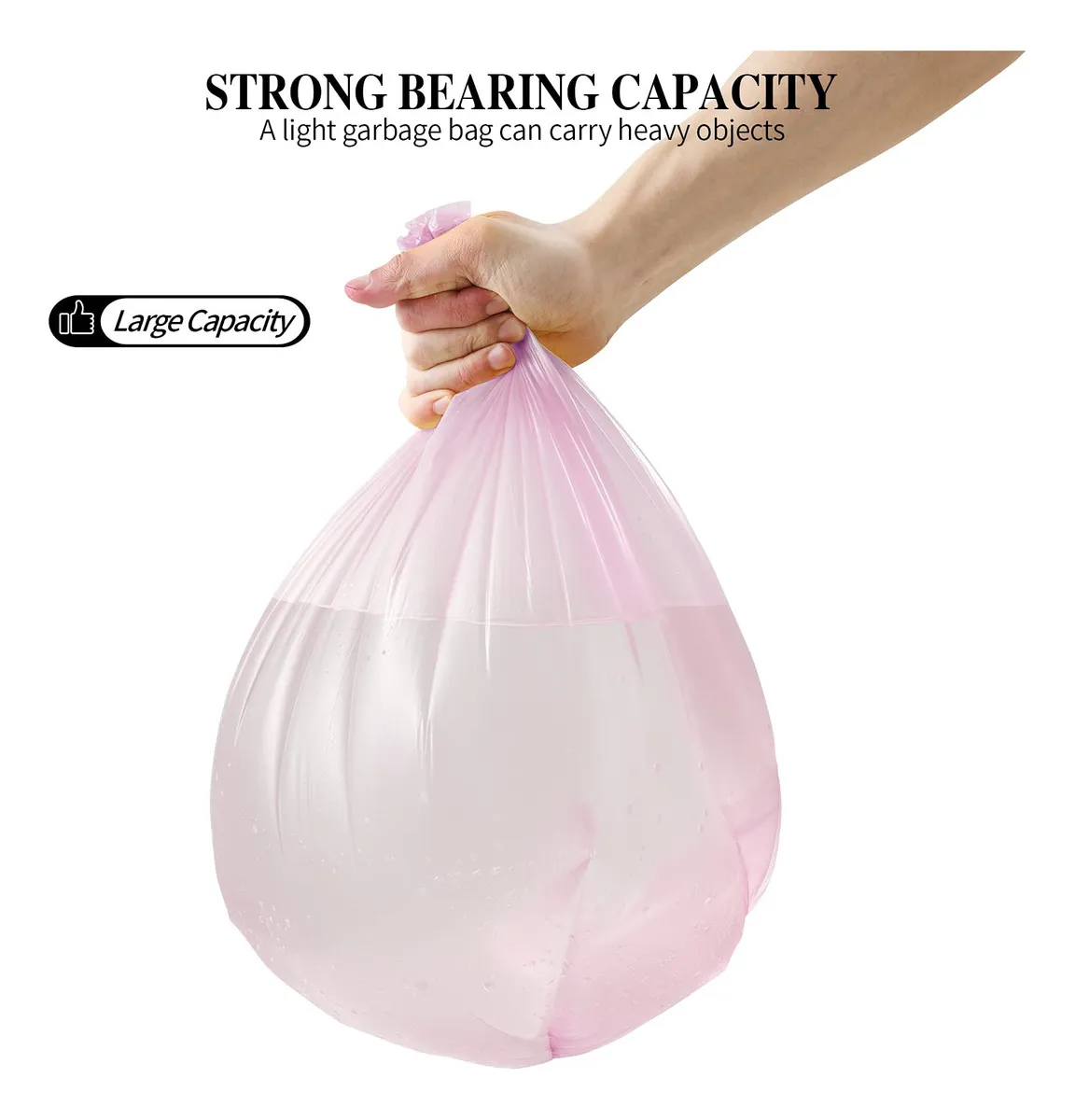 Bolsas de Basura Pequeñas y Resistentes Glad®: 45 Unidades de 8 Litros, Aroma a Limón, Cierre de Cordón Ajustable, Ideales para Hogar y Oficina - ¡Adi