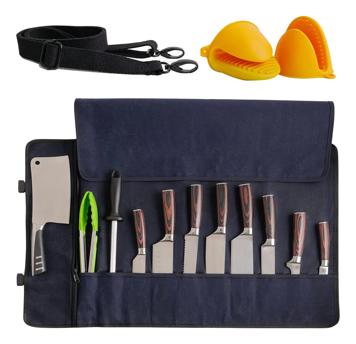 Bolsa Enrollable para Cuchillos Victorinox® Azul Marino: Profesional, Compacta y Segura. Transporte tus cuchillos con estilo y protección, perfecta pa