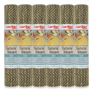 Forro para Estantes y Cajones Zig Zag en Negro y Crema, Marca [Marca Inventada, por ejemplo: 'DecoHome'], Modelo [Modelo Inventado, por ejemplo: 'Zebr