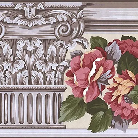 Concord AB523B Papel Pintado con Bordes Clásicos: Elegancia Atemporal para tus Espacios. Diseño Premium, Fácil Instalación, Resistente y Duradero - Re