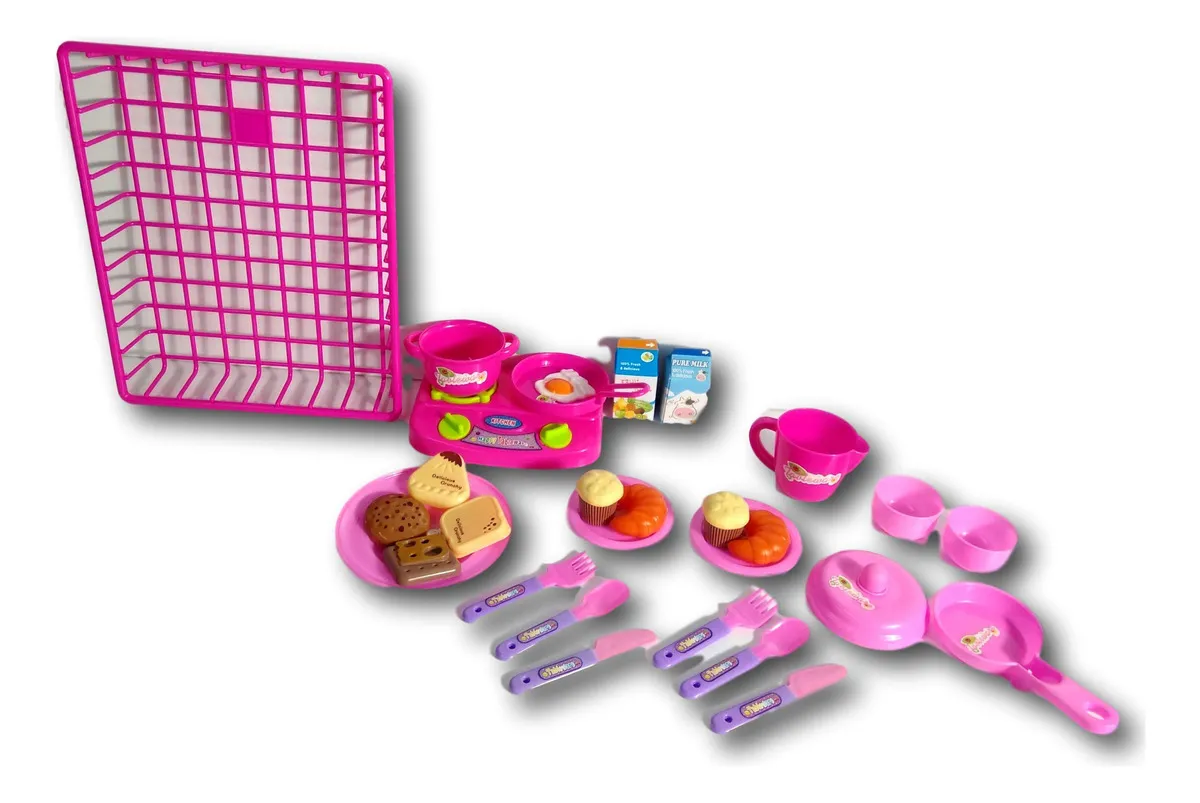 Set de Juego Infantil de Cocina 'Little Tikes' - Platos, Comida y Utensilios Duraderos | Fomenta la Creatividad y Juego de Roles | Modelo Clásico para