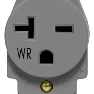 Toma de Receptáculo Resistente a la Intemperie Leviton Weather Resistant 20 Amperios 125V – Protección Superior Contra Clima Extremo para Exteriores,