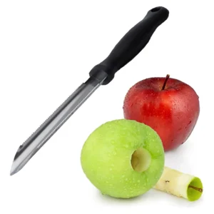 Cortador de Manzana OXO Good Grips: Acero Inoxidable de Alta Calidad, Diseño Ergonómico, Cuchillas Afiladas y Mango Antideslizante para un Corte Perfe