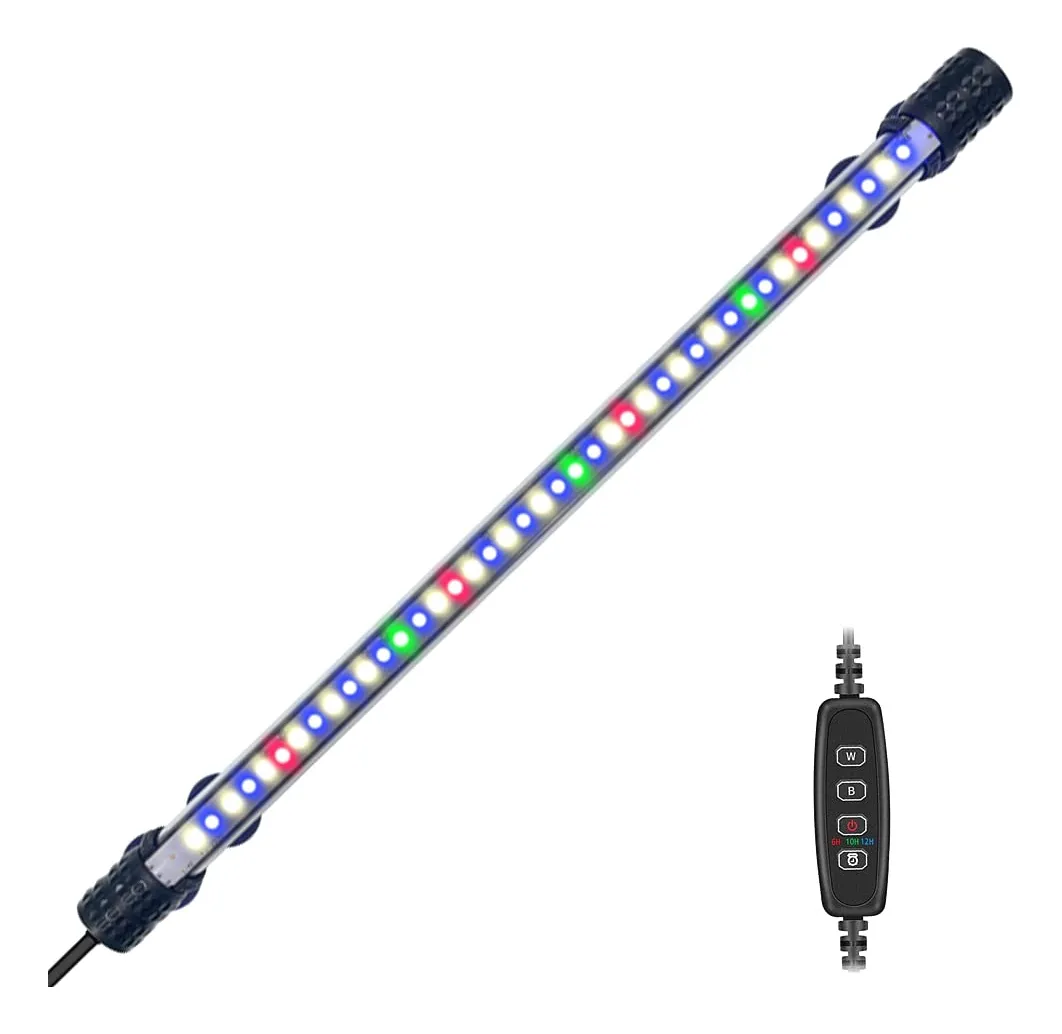 Luz Led Sumergible Para Acuario Con Temporizador Y 3 Modos Color De Las Luces