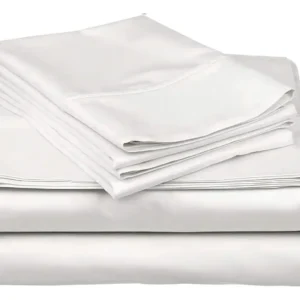 Juego de Sábanas de Lujo 600 Hilos 100% Algodón Egipcio para Cama Queen - Marca Sueño Celestial - Blancas, Suavidad Superior, Transpirables y Resisten